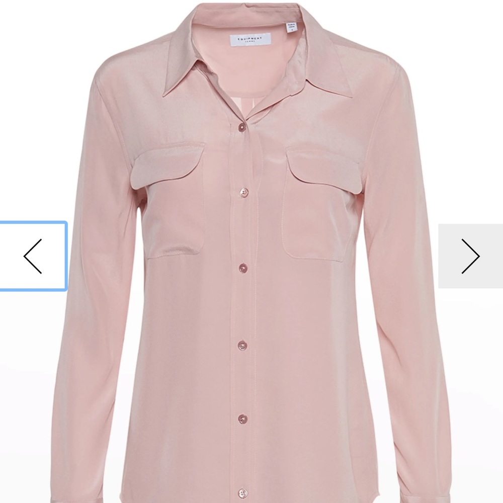 Equipment Silk Button Down - image 4